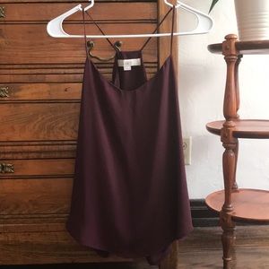 Loft Burgundy Blouse